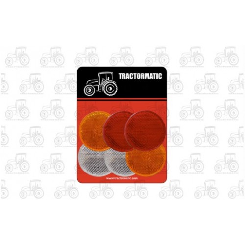 Reflector 60mm Round Set x 6